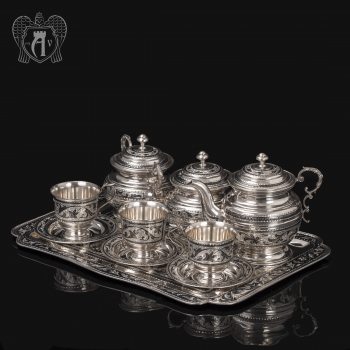 Сервиз серебряный чайный «Чайная церемония»