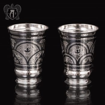 Набор  стаканов из серебра  «Верона»