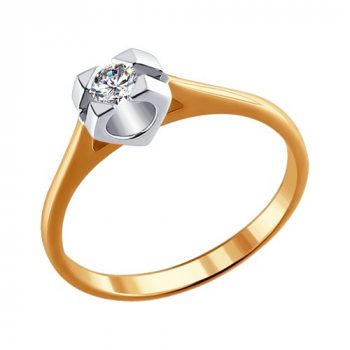 Помолвочное кольцо с камнем