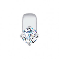 Подвеска из белого золота со Swarovski Zirconia