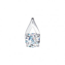 Подвеска из белого золота со Swarovski Zirconia