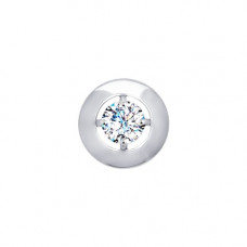 Подвеска из белого золота со Swarovski Zirconia