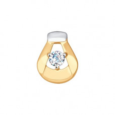 Подвеска из золота со Swarovski Zirconia